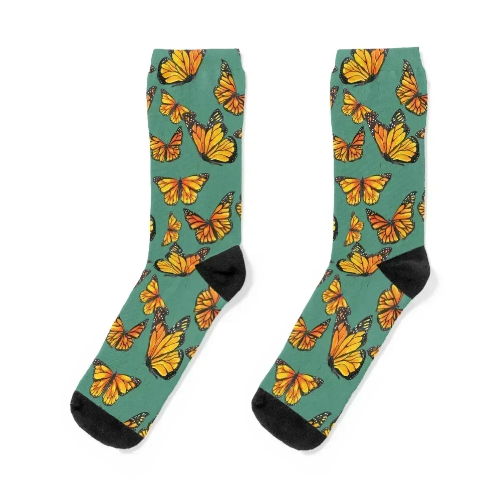 

Monarchs in flight Socks Wholesale cotton kids Children's Women's Socks Men's sport retro sheer Girl'S Socks Men's