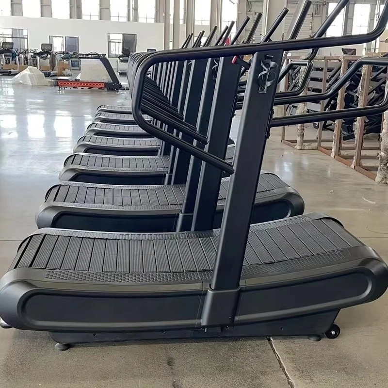Cardio Professional Commercial Gym Fitness Sports Non Motorized air Runner Non Powered Mechanical Treadmill Curve Gym Equipment