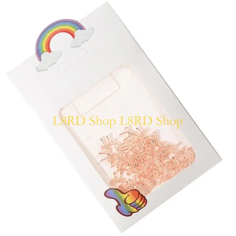 

L8RD 50 шт. 3D подвески для ногтей бабочка дизайн ногтей банты модные ювелирные аксессуары металлические украшения ремесло