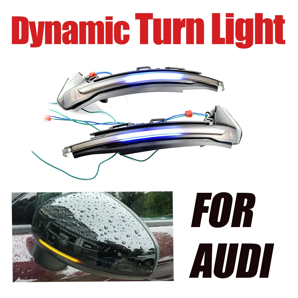 No Fault LED Sequential Dynamic Side Mirror Indicator Blinker Turn Signal For Audi A1 (8X) 2011 to May 2018