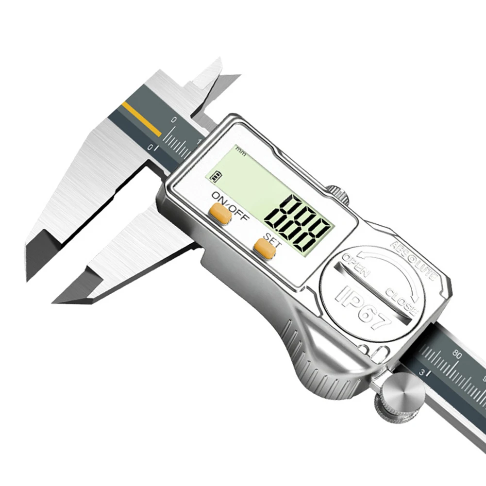 1PCS 0-150mm IP67 Digital Caliper Vernier Calipers Micrometer Electronic Vernier Caliper Measuring Tool With LED Display
