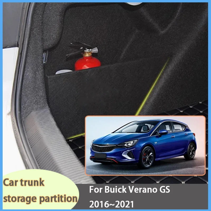 

For Buick Verano GS 2016~2021 20 Car Organizer Thickening Trunk Side Partition Trunk Interior Storage Box Parts