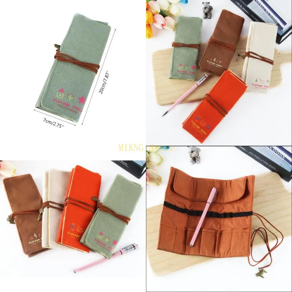 

Portable Colored Pencil Wrap Pencils Roll Coloring Pencil Roll Stationery Gift for Students Kids Girlrs best sale