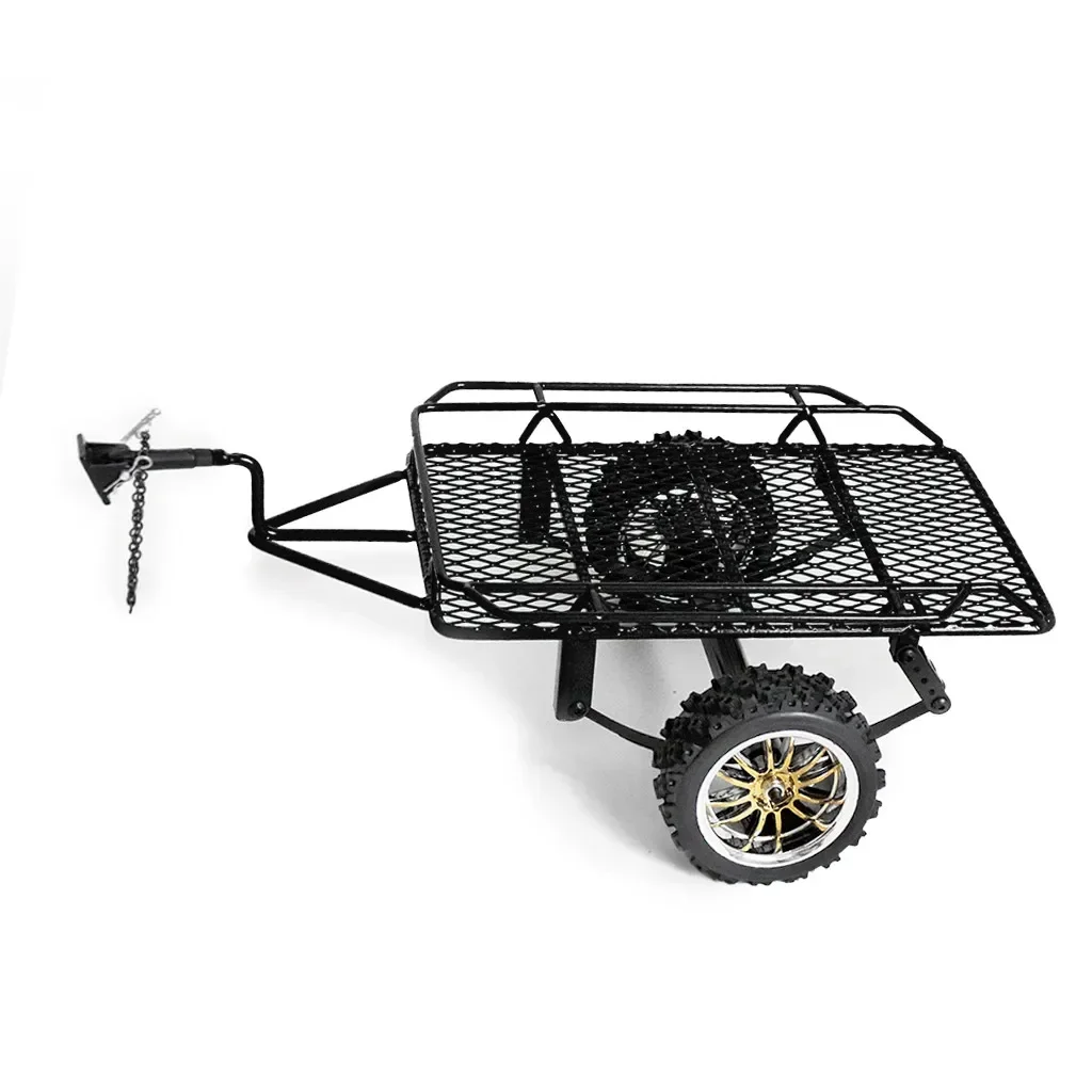 โลหะ RC Trailer Hopper กรอบจําลองสําหรับ 1/10 Rock Crawler รถบรรทุก Trail Trxs TRX-4 TRX4 Axial SCX10 RC4WD D90 CC01