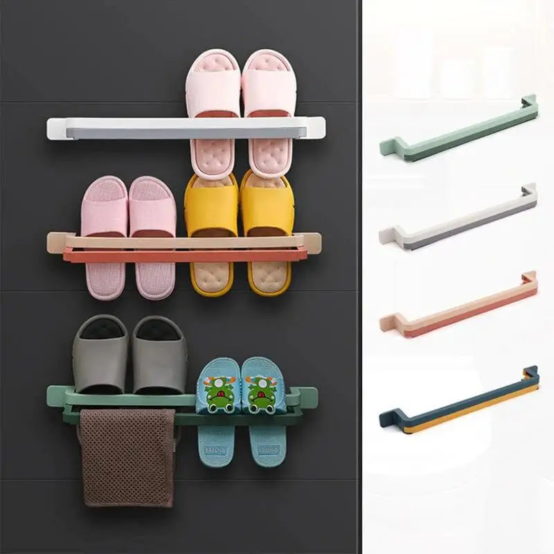 

Wall Mounted Shoe Storage Entryway Footwear Organizer Holder Durable No-Drill Installation Multipurpose Shoe Hanger For Wall