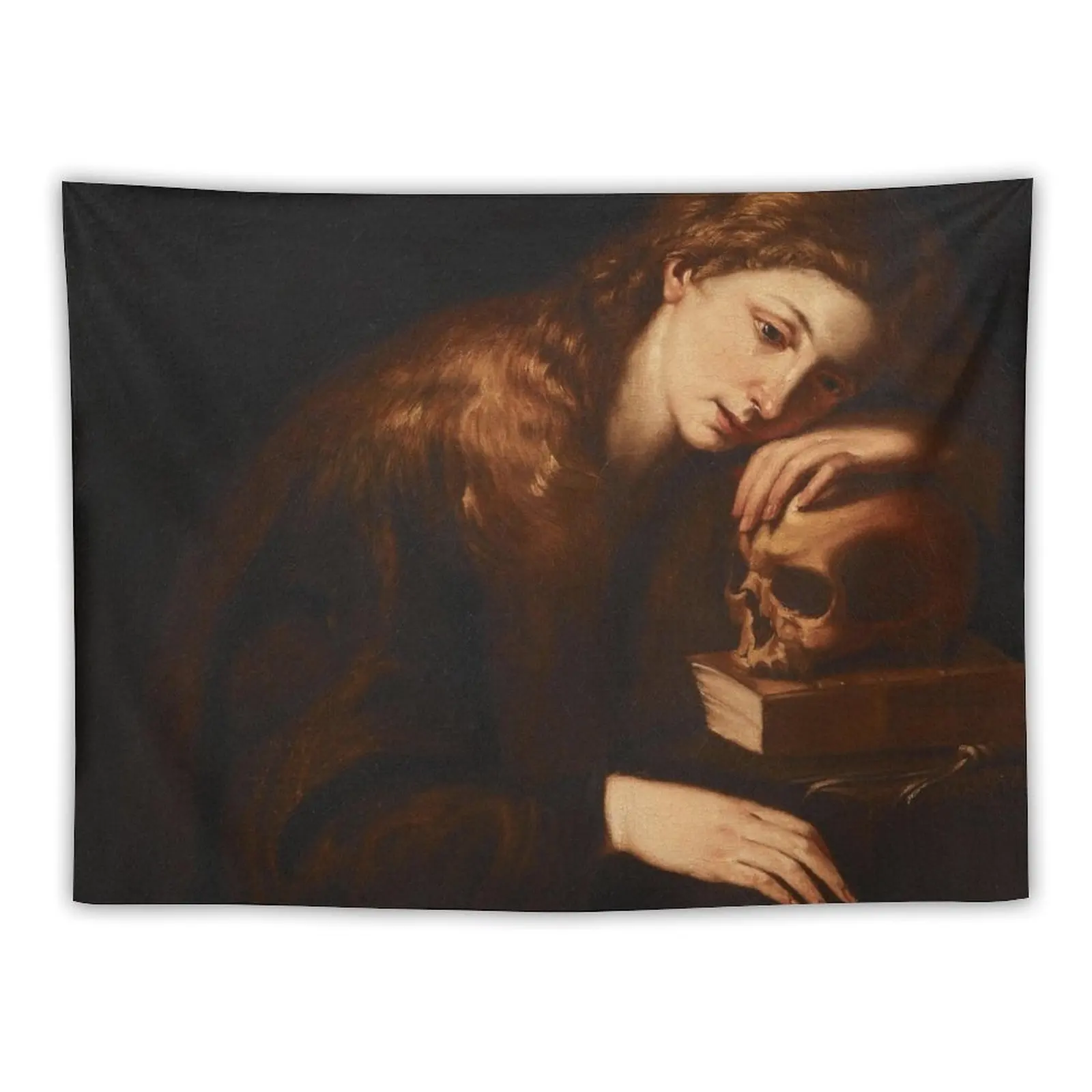 The Penitent Mary Magdalene Neapolitan Art 17th Century Renaissance Gospel Biblical Art Tapestry Living Room Decoration Tapestry