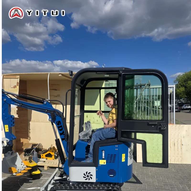 Escavatore cinese economico Ce Epa Euro 5 Piccolo escavatore Nuovo Micro Bagger Kubota Motore Epa Mini escavatore 2 tonnellate Fabbrica personalizzata