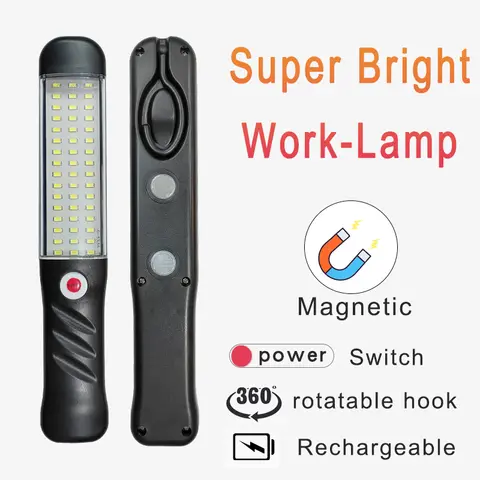 Handheld Rechargeable Work Lamp USB 5V Portable Vehicle Floodlight Repair Light High Brightness Magnet Multi-purpose Emergency