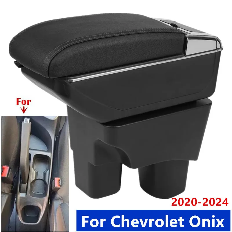 For Chevrolet Onix Armrest Box For Chevrolet Onix 2020-2024 Car Armrest Storage Box Interior Dedicated Retrofit Car Accessories