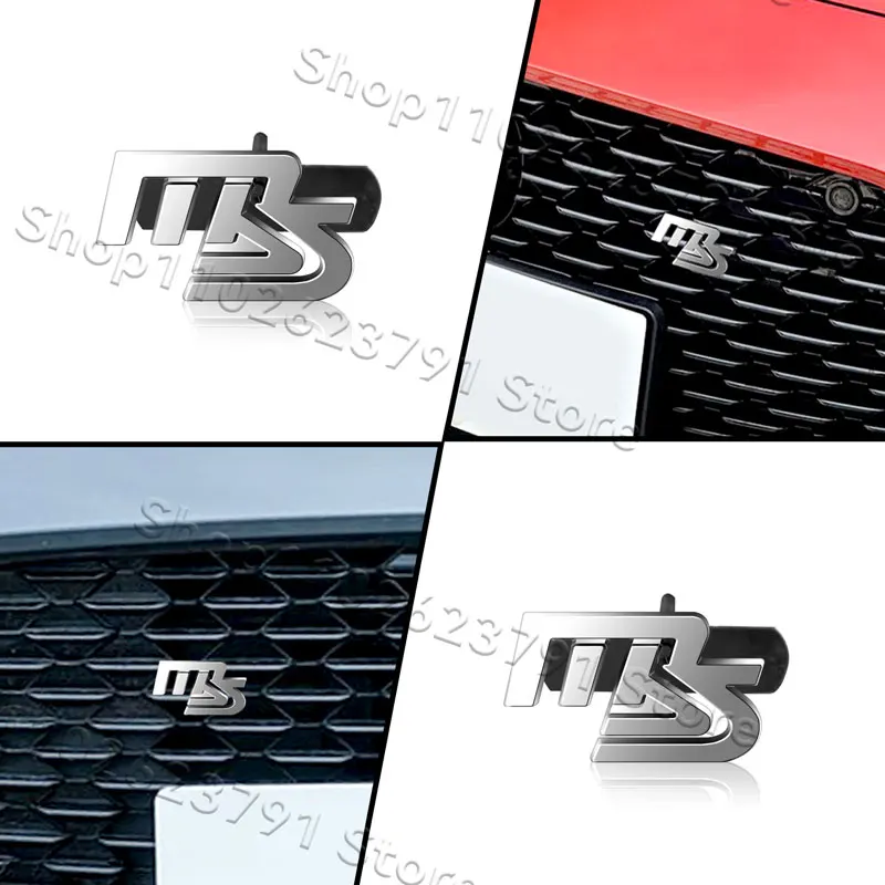 ثلاثية الأبعاد المعادن MS شعار سيارة الجبهة مصبغة شعار شارة لاصقة تزيين لمازدا سرعة مازدا 2 3 5 6 CX-5 CX-7 Axela Atenza #3