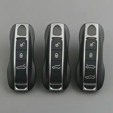 포르쉐 Panamera Carman Macann Bobst Cayenne 911 970 981 991 996 92A 2018-Now 용 로고 자동차 스마트 키 교체 쉘 포함