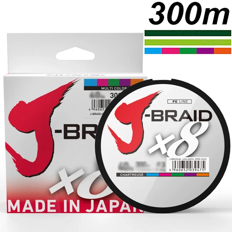 300YDS DAIWAPE J-BRAID Braided Fishing Line 300m Super Strong Multifilament Fishing Line Carp Fishing pesca 14LB-100LB