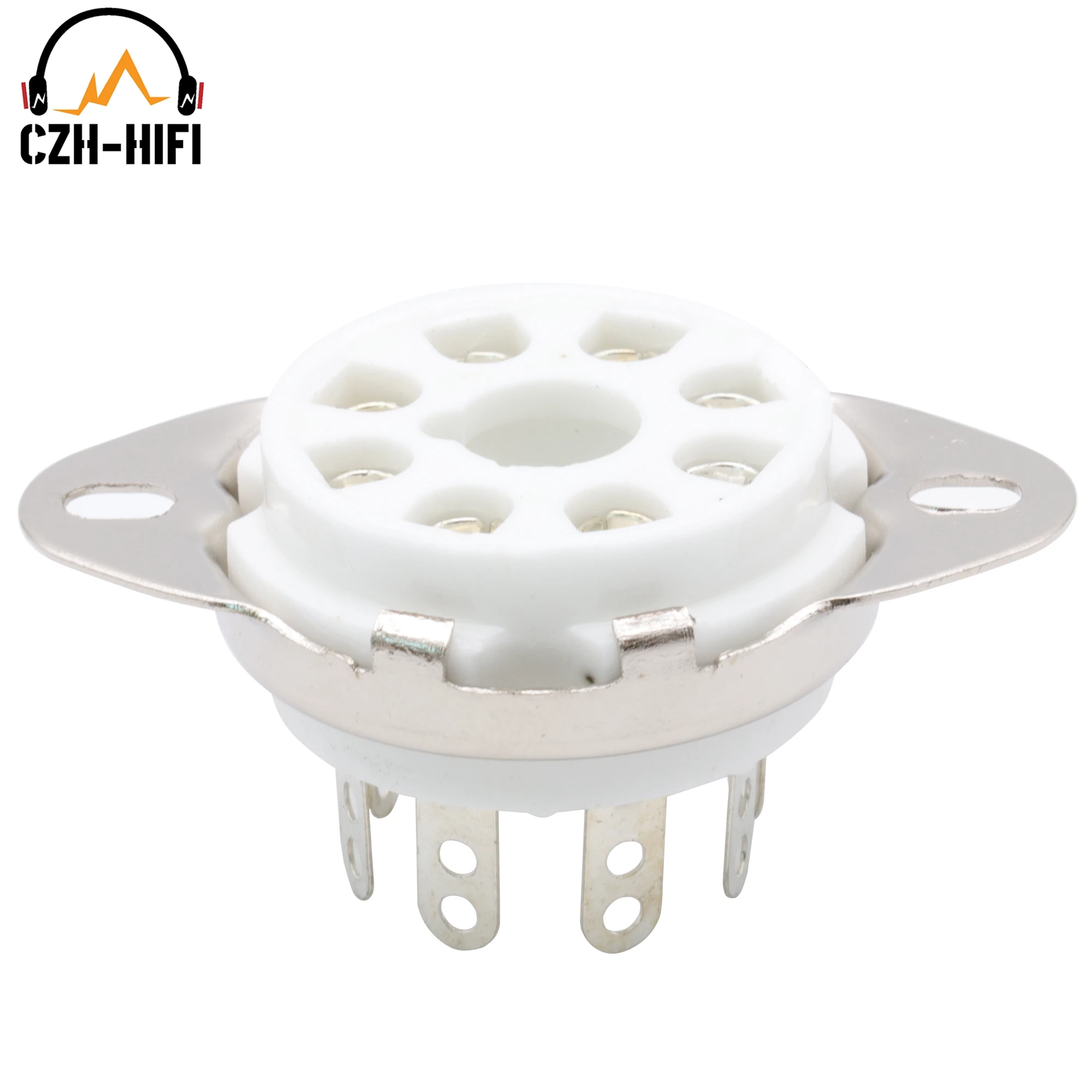 10 Stück 8-PIN K8A Oktal-Röhrensockel Keramik-Ventilsockel für KT88 EL34 5881 6SL7 6CA7 6L6 5AR4 6L6 Vintage Audio-Verstärker DIY – Detail 4