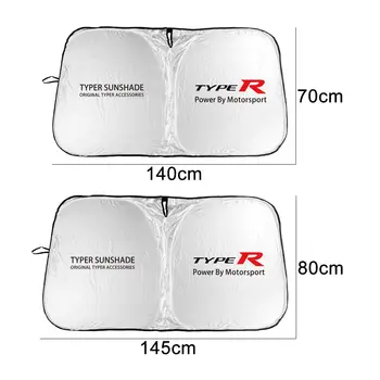 혼다 시빅 타입 R FK8 FK2 타입 S 차량용 햇빛 가리개, 앞유리 햇빛 가리개, 자외선 차단 파라솔 자동차 액세서리 6 best sales 타입 r fk8 - №1
