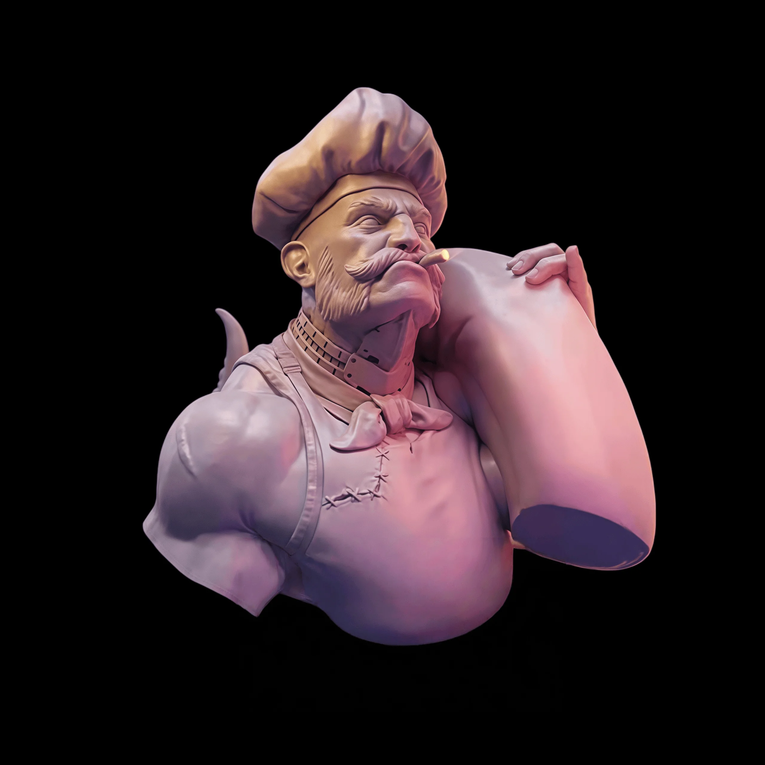 

1:12 Cast Resin Model Assembly Kit, GK, Exquisite Bust Statue, Unpainted