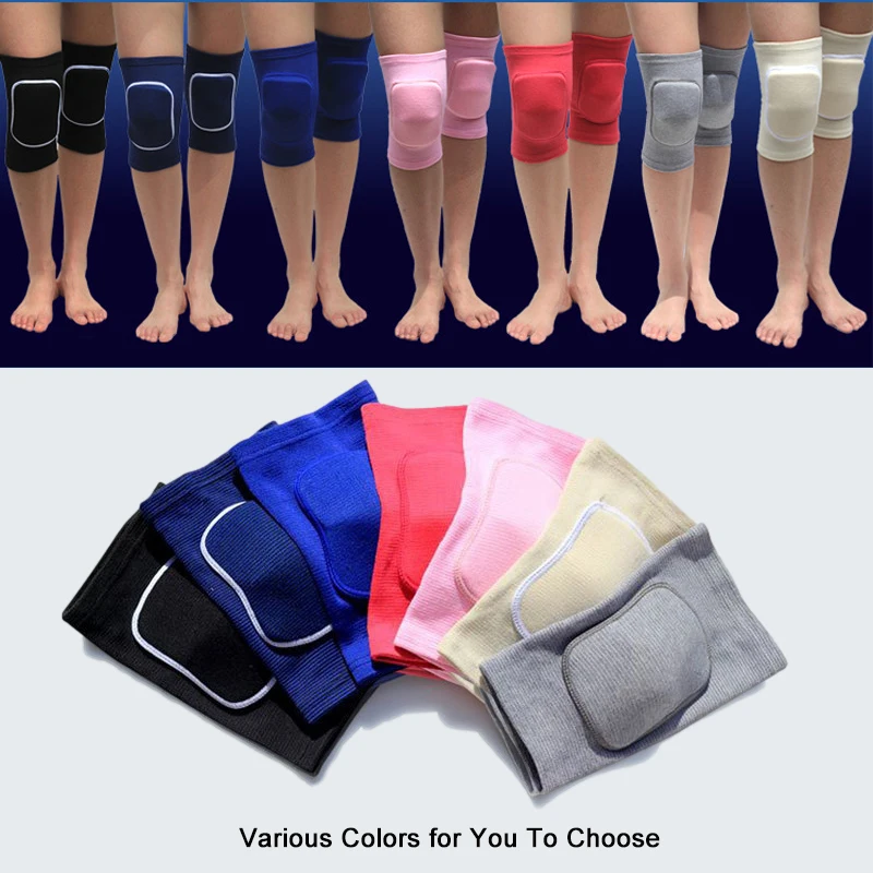 Sports Compression Knee Pads Elastic Knee Protector Thickened Sponge Knee Brace Support for Dancing Workout Training Yoga