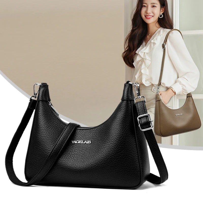 

New Tote Bags for Women with Shoulder Bags High quality PU Leather Large Capacity Underarm Bag Slouchy Bags Commuter Travel Bag