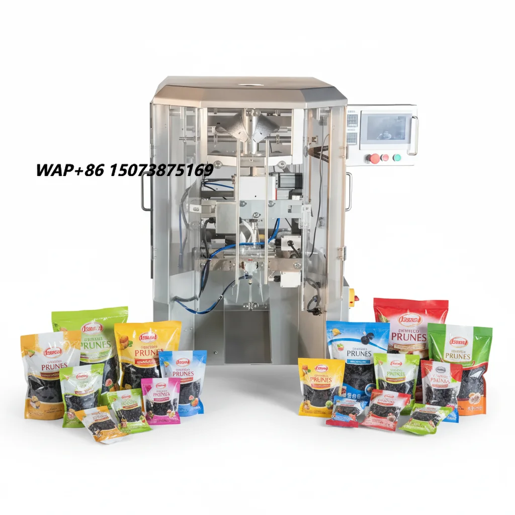 ZL-180P High Speed Automatic Servo VFFS Agriculture Prune Solid Multihead Weigher Back Seal Labeling Plastic Packing Machine
