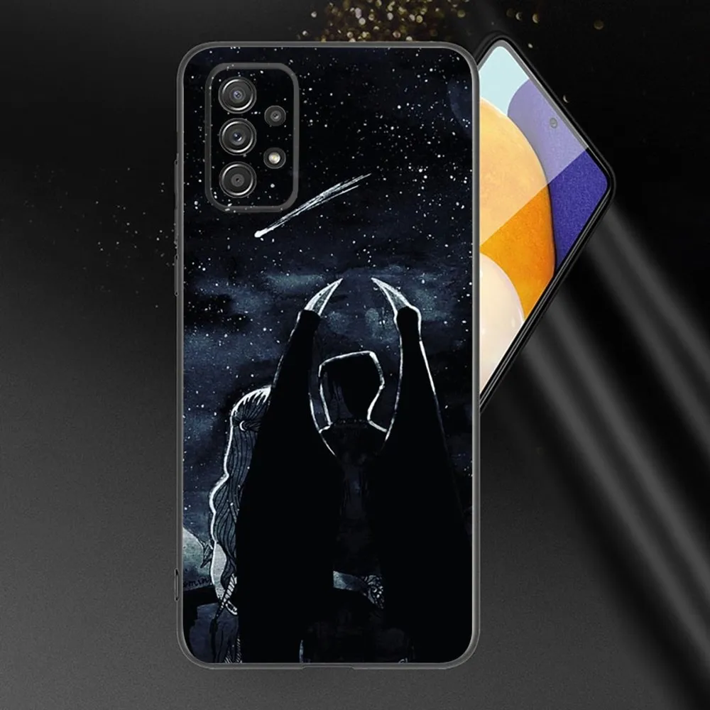 Acotar A C-Court of Mist And Fury Phone Case For Samsung Galaxy A13,A21s,A22,A31,A32,A52,A53,A71,A80,A91 Soft Black Phone Cover