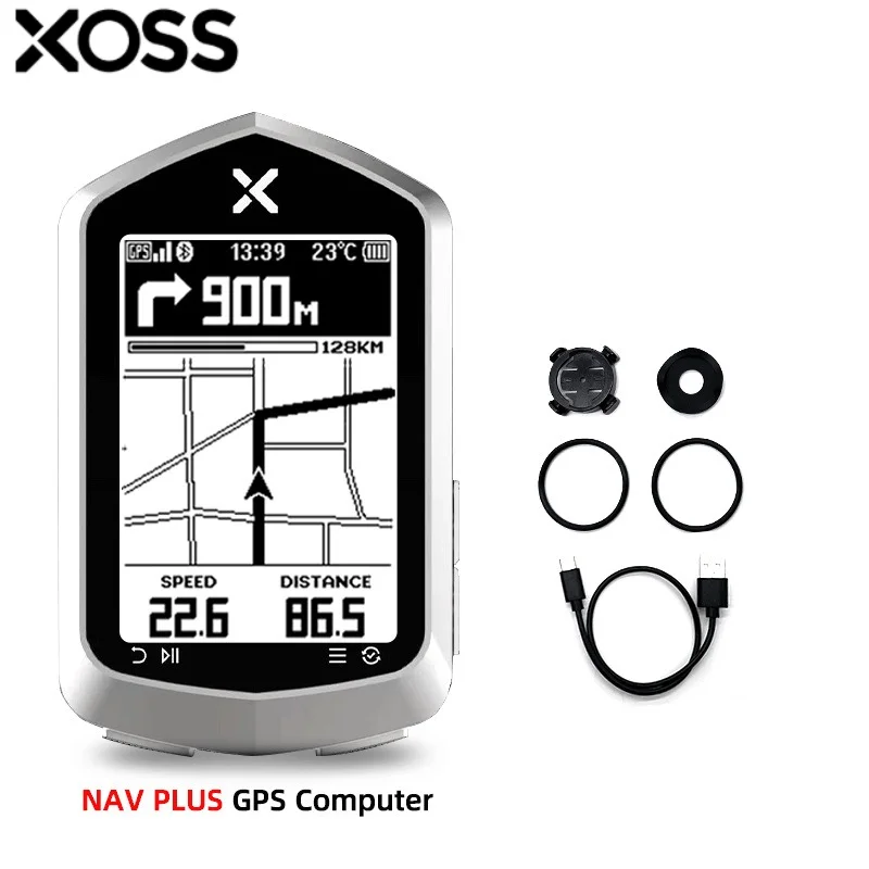 

XOSS NAV/NAV+Bicycle Computer Riding Heart Rate Cadence Speed Distance IPX7 waterproof Cycling Smart Navigatio GPS Bike Computer