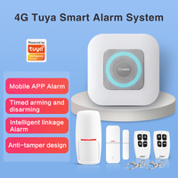 Tuya Smartlife APP Remote Control 4G Burglar Alarm System Home Security PIR Motion Sensor Door Contact  Detector