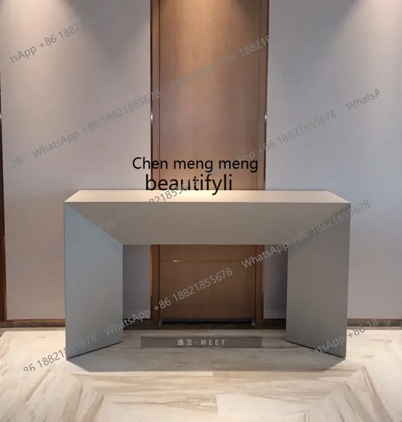 

D178 H Light luxury entrance table Modern simple entrance table Italian style, wall entrance, end view table customization