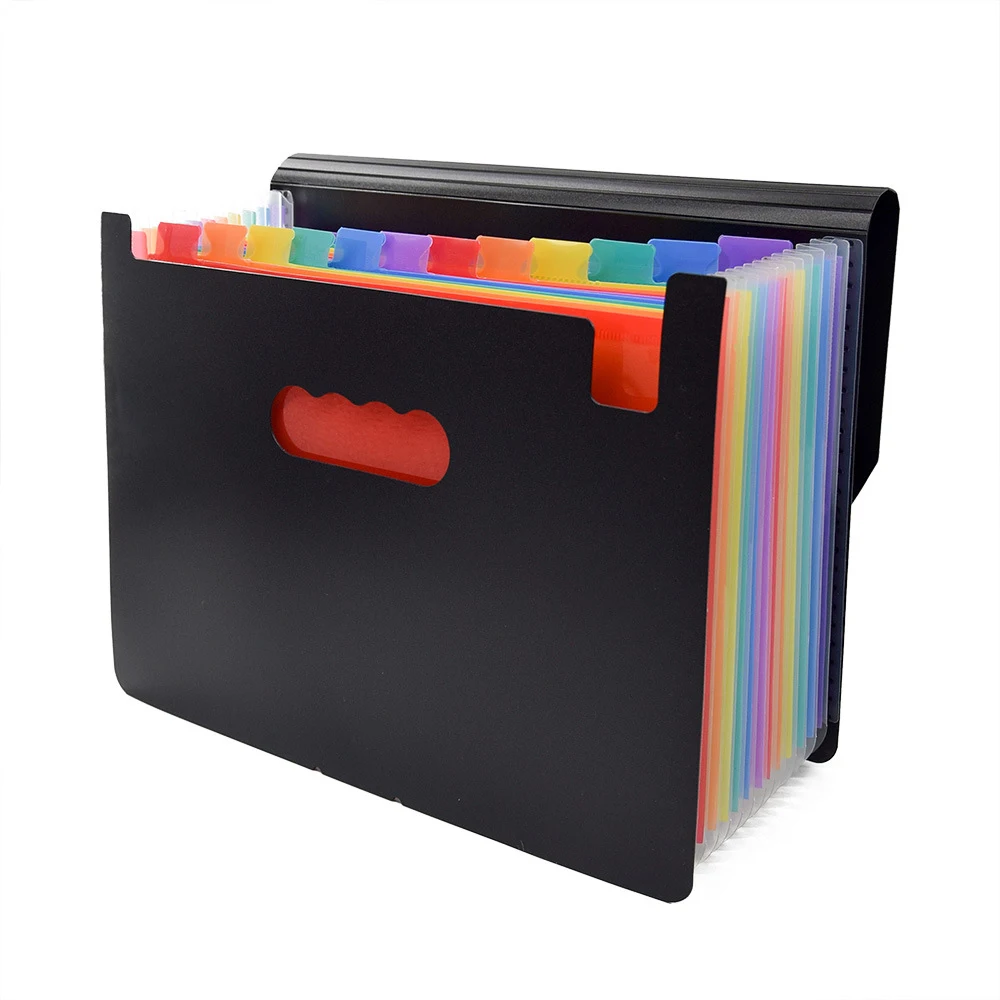 

Expanding File Folder 13 Pocket Folders for Documents A4 Letter Size Filling Box Portable Paper Organizer for School Office
