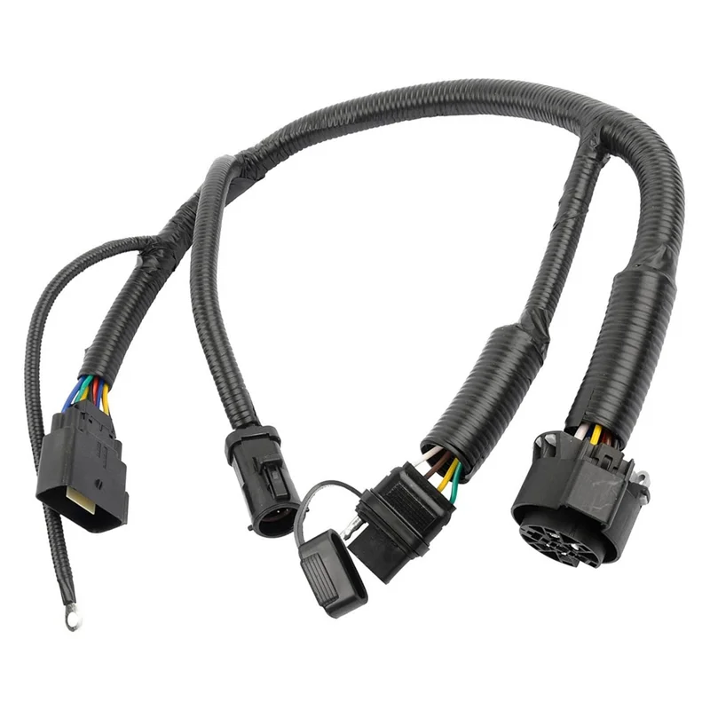 

A04E-For Ford F-150 2005-2008 Lincoln Mark LT 2006-2008 7-Pin Trailer Connector Wiring Harness 5L3Z13A576BA 5L3Z-13A576-BA