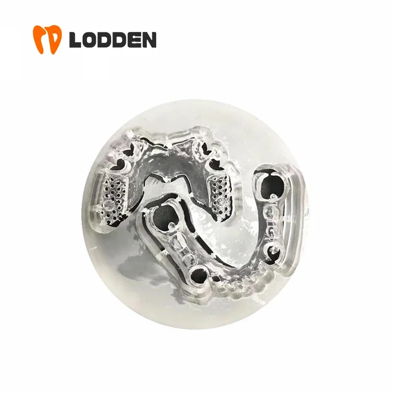 Lodden Clear Glossy Flexible PMMA Disk 12-25mm Dental Lab Material Resin Disc for 98mm CAM/CAD Open System