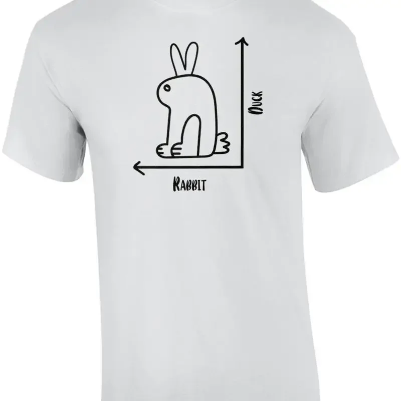 Duck Rabbit Graph - Which one do you see? Funny T-Shirt