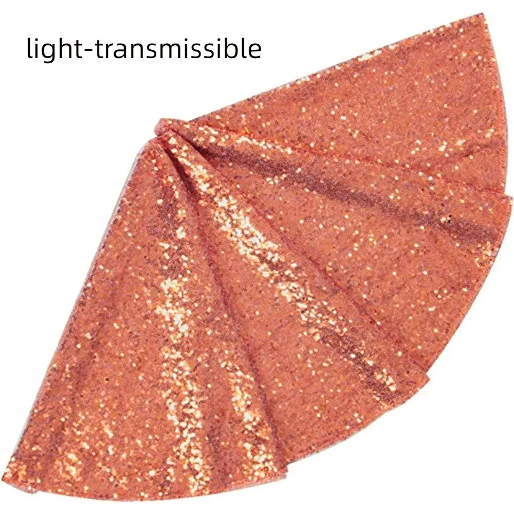 

Glitter Sequins Christmas Tree Skirts 60/90/120cm Large Size Christmas Tree Mat Polyester Round Xmas Tree Foot Cover