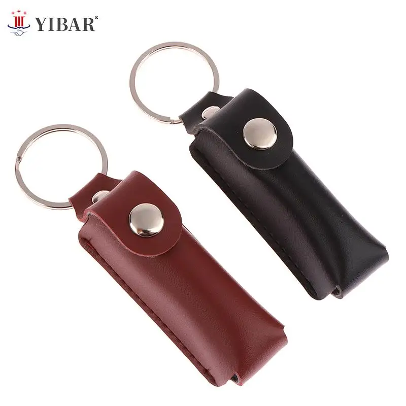 USB Case Protective Bag Portable Pocket Leather Key Ring For Usb Flash Drive