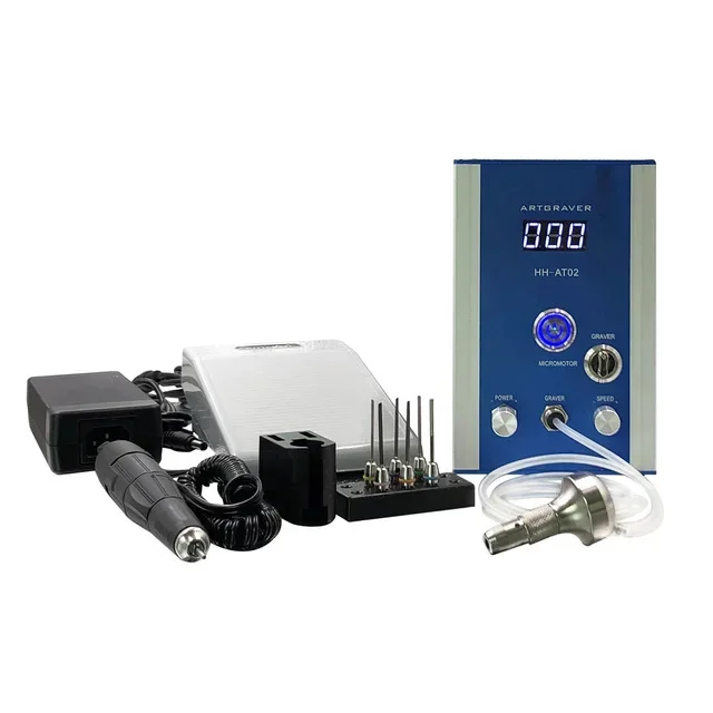 AT01 Jewelry Engraving Machine, Pneumatic Engraving Tools, Jewelry Graver Machine, No Need Extra Air Compressor 100~240V