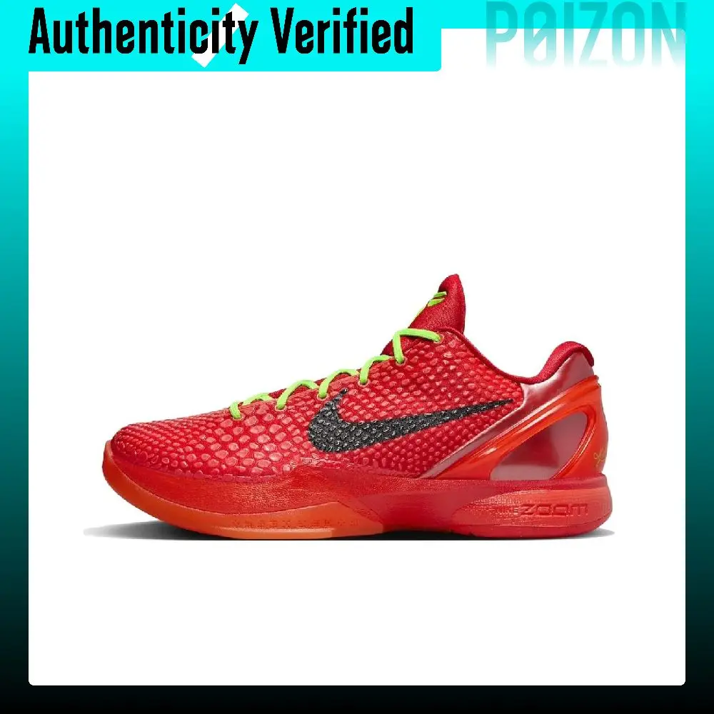 Nike Zoom Kobe 6 Low top Basketball Shoes Unisex Red FV4921-600