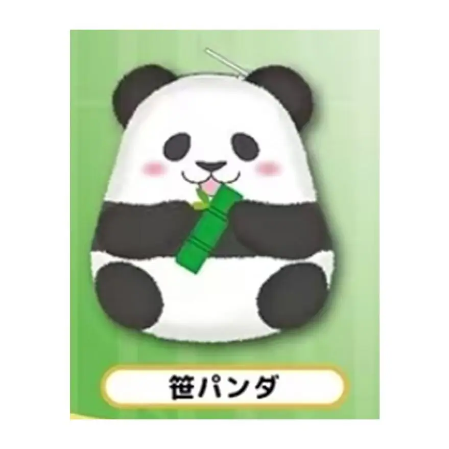 Lindo y esponjoso juguete de peluche suave rubor Mofumofu Panda bolsa de felpa auriculares de bambú bolsa de almacenamiento de cosméticos monedero regalos de cumpleaños