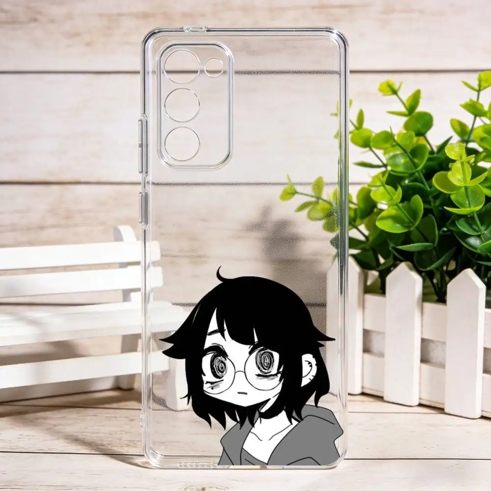 Dark Emo Girl  Phone Case For Samsung Galaxy S24 S25 S23 S22 S21 Transparent Cover Case - view 3