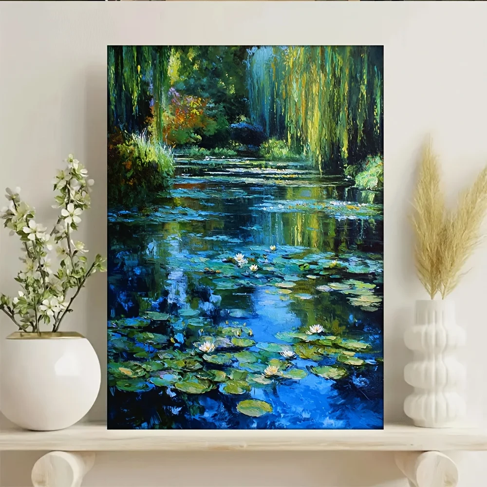 

500/1000/1200/2000PCS Puzzles for Adults , Claude Monet's' The Lily Pool ' Jigsaw Puzzles Educational Games Home Decor Gifts