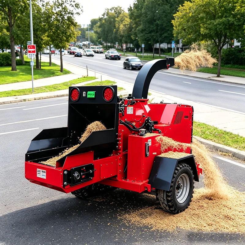 Wood Chipper Shredder Heavy Duty Outdoor Log Brush Processing Tool
