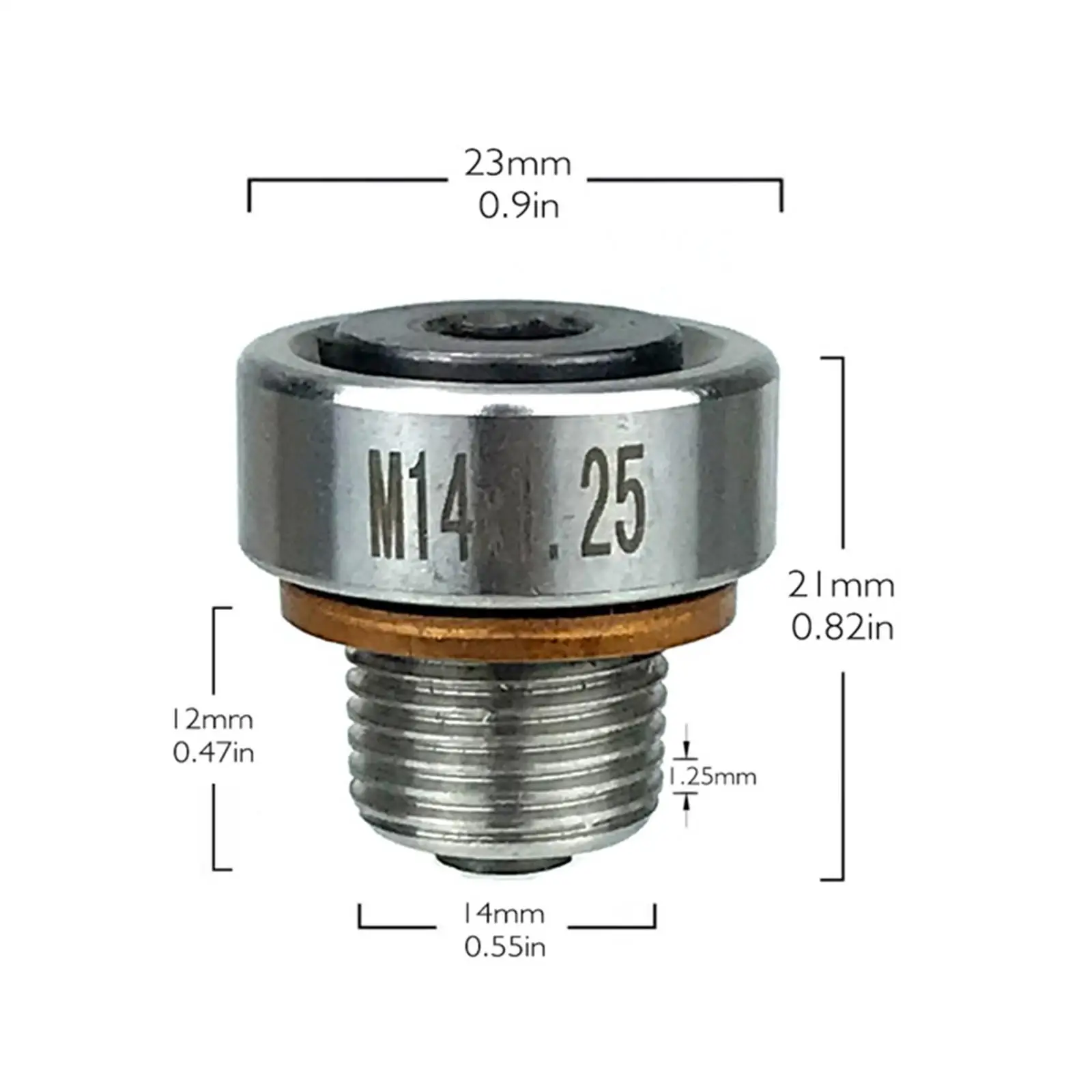 Parafuso do cárter de óleo fácil de instalar plugue portátil do cárter de drenagem de óleo de alto desempenho