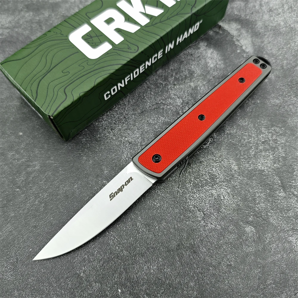 Description Picture 5 of itemMultitool 7190 Flipper Tactical Pocket Knife Bead Blasted Blade G10 Handles with GRN Inlays Portable Durable Hunting Knives