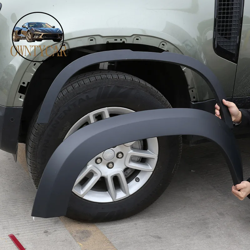 

For Land Rover Defender 90 110 20-24 Car Car Fender Flares Arch Wheel Eyebrow Auto Mudguard Lip Body Kit Eyebrow Protector Cover