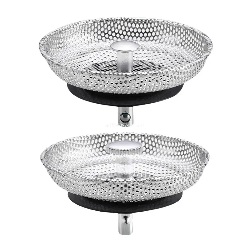 Easy To Install Steel Sink Strainer easy installs Sink Plugs Sink Stoppers Perfect For Kitchens Hotel & Restaurants