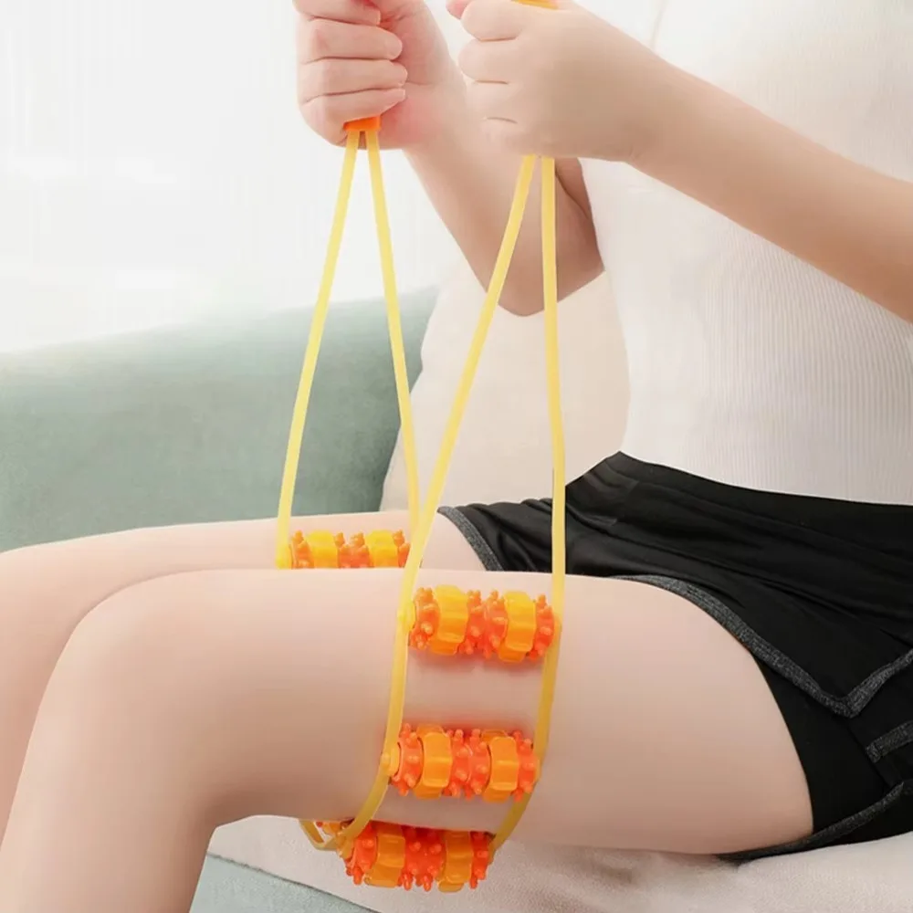 Hand-held Back Massager Massage Roller Tool Multi-Function Fitness Massage Roller Bead Shoulder Neck Muscle Massager