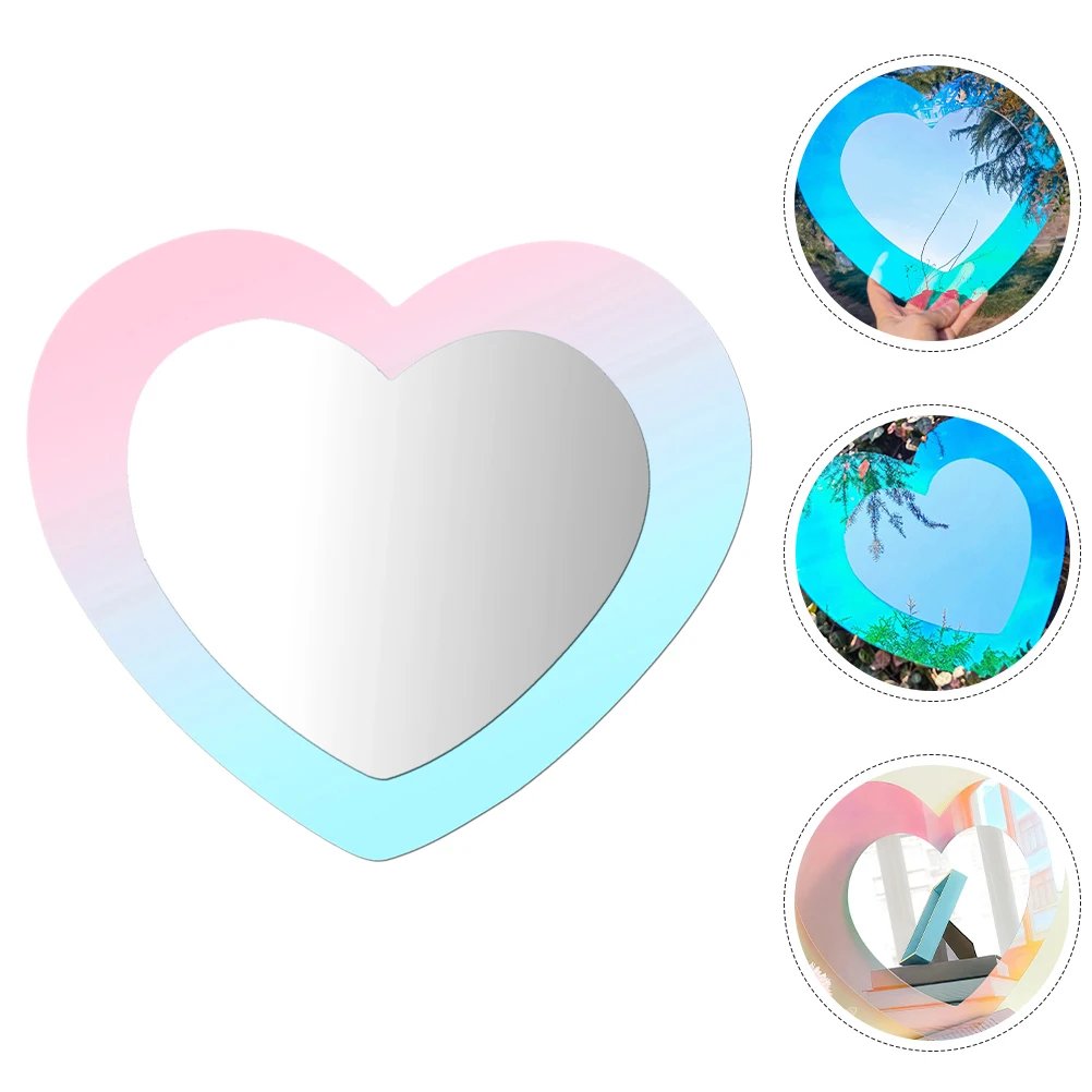 

Heart Shaped Acrylic Sticker Self-Adhesive Decorative Wall For Bedroom Living Room Diy Decoration Non Breakable Household
