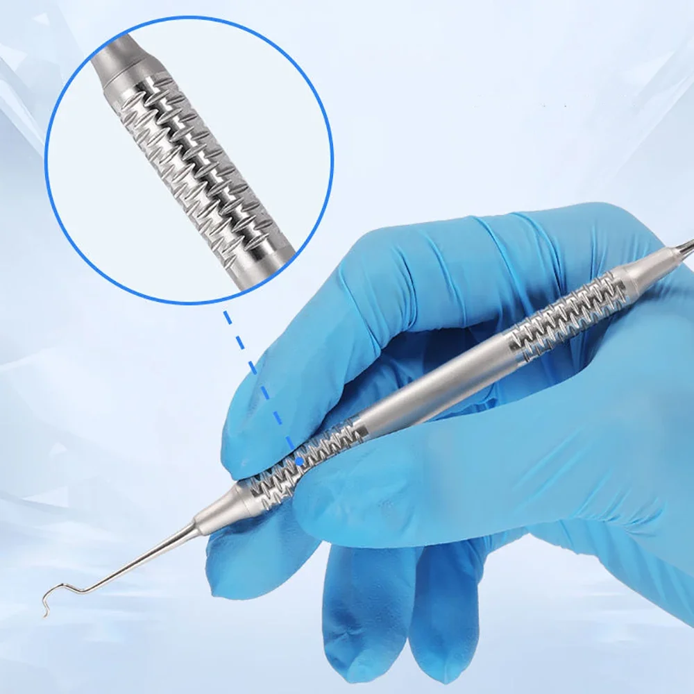 Dental Ligature Tie Tool Orthodontic Twirl On Module Placer Elastic Ligation Ring Holder for Braces Wire Fixation Instrument