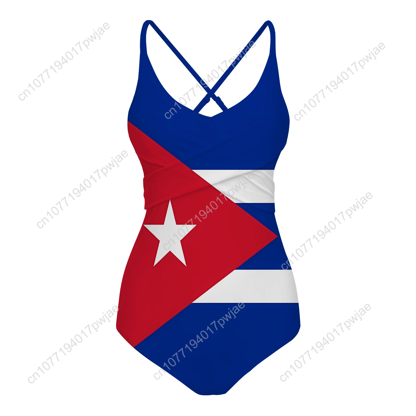 

Cuban flag Swimsuit Womens Sling Swimsuits Sexy Swimwear Pool Party Beach Bikini Summer Holiday Customize Bathing Suits