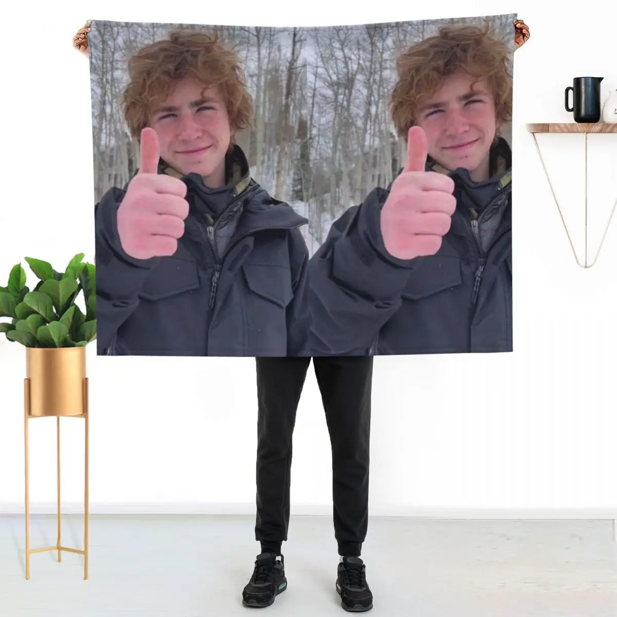Percy Jackson walker scobell Throw Blanket Flannels blankets ands Decorative Sofa Blankets For Sofas Blankets
