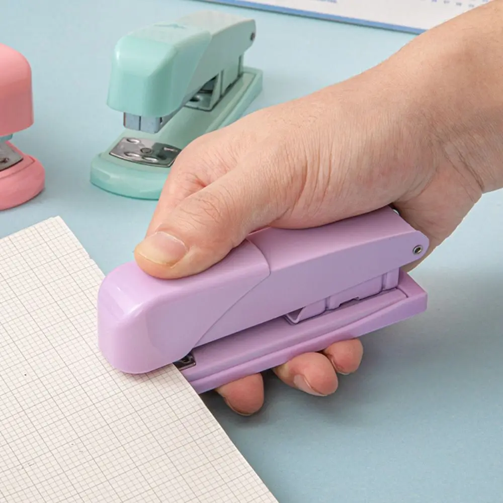 Macaron Color Labor-Saving Stapler Large Size Multi-function Paper Stapling Machine Portable Efficient Hand Tools