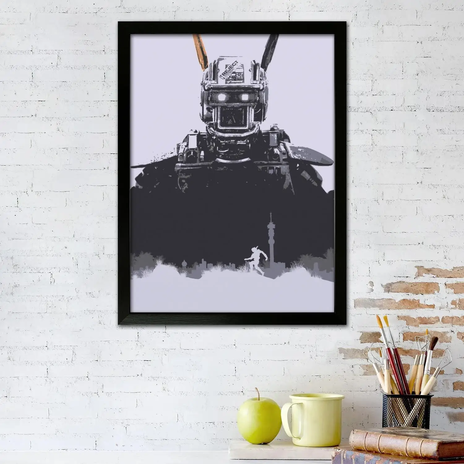 chappie Movie Canvas Art Poster and Wall Art, Picture Print, Modern Family, Bedroom Decor, Posters,Decorative painting