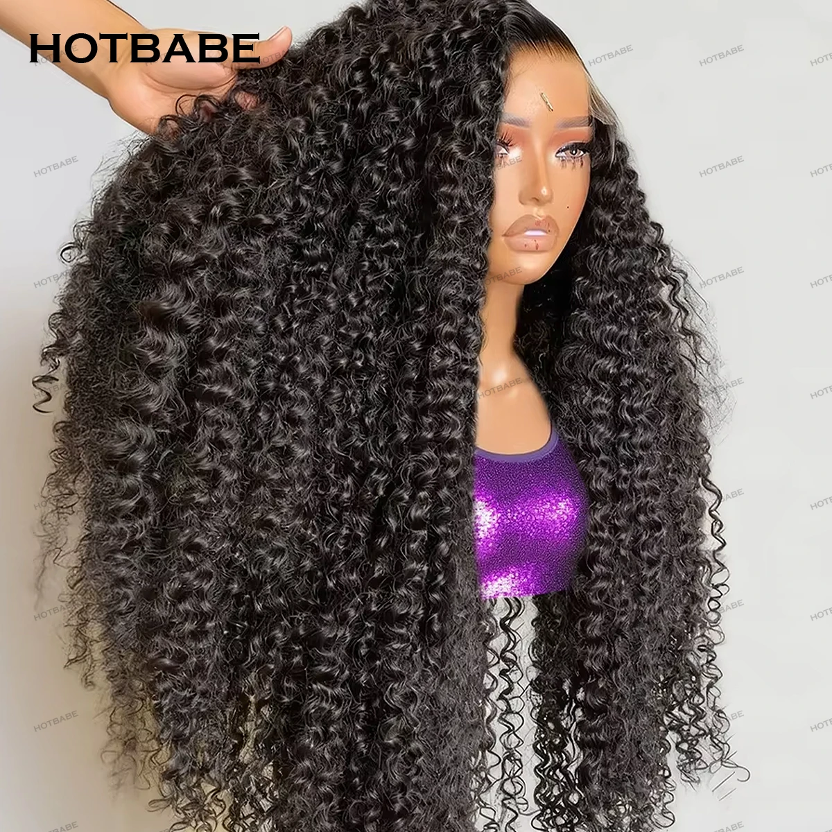 

450 Density Kinky Curly 360/13×4/13×6 HD Lace Frontal Wigs Glueless Wigs Human Hair For Women With Transparent Lace Wear And Go